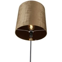 QAZQA Parte - Lampadaire Avec Abat-jour Moderne - 1 Lumière - H 191 Cm - Marron - Moderne - Éclairage Intérieur - Salon I Chambre - Marron -Lampadaire Soldes 2022 31457680 3