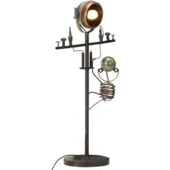 VidaXL Lampadaire Avec Design De Réparateur Fer - Noir