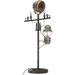 VidaXL Lampadaire Avec Design De Réparateur Fer - Noir -Lampadaire Soldes 2022 31975894 3