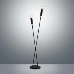 LINDBY Lampadaire 'Belana' En Métal Pour Salon & Salle à Manger - Noir Mat -Lampadaire Soldes 2022 32047305 3