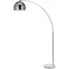 Lampadaire Arquer Arc Lampe De Salon Abat-jour Chromé Pied Marbre Blanc Teamson Home VN-L00010-EU - Argent -Lampadaire Soldes 2022 32536533 1