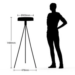 LUCANDE Lampadaire 'Filoreta' En Métal Pour Salon & Salle à Manger - Blanc, Laiton Brossé -Lampadaire Soldes 2022 32694539 4