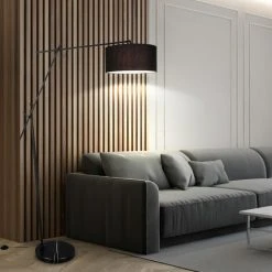 ETC-SHOP Lampadaire Design Réglable éclairage De Salon Lampadaire Articulé Noir, Abat-jour En Tissu, Réglable En Hauteur, 1x E27, LxH 40x168 Cm 8 ETC-SHOP Lampadaire Design Réglable éclairage De Salon Lampadaire Articulé Noir, Abat-jour En Tissu, Réglable En Hauteur, 1x E27, LxH 40x168 Cm -Lampadaire Soldes 2022 32917711 2
