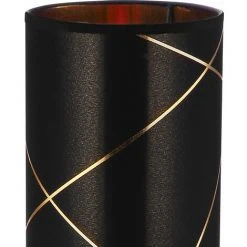 ETC-SHOP Lampadaire Noir Or Lampadaire Moderne 3 Flammes Tissu Colonne Lumineuse Salon Lampadaire Intérieur, Lignes Décoratives, 3x E27, DxH 19 X 110 Cm -Lampadaire Soldes 2022 33531038 4