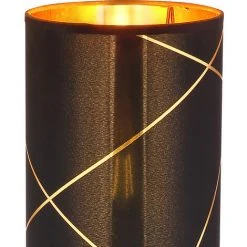 ETC-SHOP Lampadaire Noir Or Lampadaire Moderne 3 Flammes Tissu Colonne Lumineuse Salon Lampadaire Intérieur, Lignes Décoratives, 3x E27, DxH 19 X 110 Cm -Lampadaire Soldes 2022 33531038 5