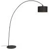 QAZQA Vinossa - LED Lampe Arquée Moderne - 1 Lumière - H 174 Cm - Noir - Moderne - Éclairage Intérieur - Salon I Chambre I Cuisine I Salle à Manger - Noir -Lampadaire Soldes 2022 33541739 1