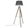 ATMOSPHERA, CRATEUR D'INTRIEUR Lampadaire Trépied Bois "Runo" 145cm Gris