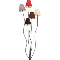 QAZQA Melis - Lampadaire Avec Abat-jour Moderne - 5 Lumière - H 1630 Mm - Blanc - Moderne - Éclairage Intérieur - Salon I Chambre - Blanc -Lampadaire Soldes 2022 34283418 3