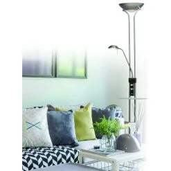 CRISTALRECORD Alari Nickel CR 06-622-18-002 Lampadaire LED Avec USB -Lampadaire Soldes 2022 34779619 4