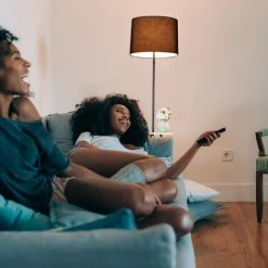 Relaxdays Lampadaire Trépied Avec Table, HxD: 151 X 36 Cm,; 3 Pieds, Abat-jour En Tissu, Prise E27, Métal, Bois, Noir -Lampadaire Soldes 2022 35684574 4