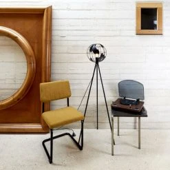 LAMPADAIRE METAL NOIR GLOBE -Lampadaire Soldes 2022 37974574 3