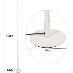 Aqrau Lampadaire à Fond Rond, Télécommande, RVB Coloré 20W 15*15*140cm | BLANC -Lampadaire Soldes 2022 37987745 4
