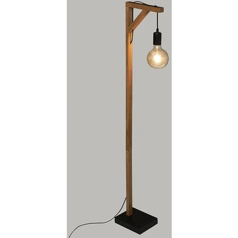 Lampadaire Bois Angle Droit H148 Wild Atmosphera - Naturel - Bois Et Noir 5 Lampadaire Bois Angle Droit H148 Wild Atmosphera - Naturel - Bois Et Noir – Image 3