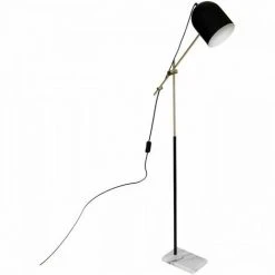 ATMOSPHERA Lampadaire Arc Suite H135 Cm - Noir Et Doré