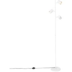 QAZQA Jeana - Lampadaire Moderne - 3 Lumière - H 1500 Mm - Blanc - Moderne - Éclairage Intérieur - Salon I Chambre I Cuisine I Salle à Manger - Blanc