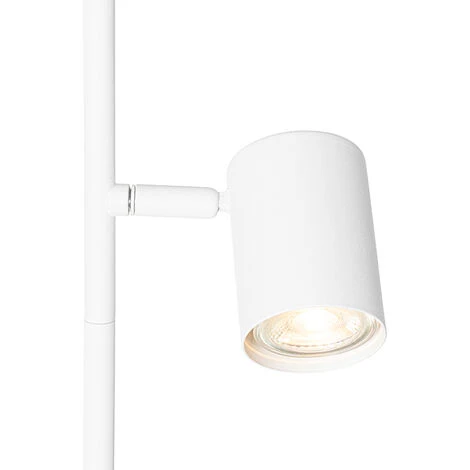 QAZQA Jeana - Lampadaire Moderne - 3 Lumière - H 1500 Mm - Blanc - Moderne - Éclairage Intérieur - Salon I Chambre I Cuisine I Salle à Manger - Blanc 4 QAZQA Jeana - Lampadaire Moderne - 3 Lumière - H 1500 Mm - Blanc - Moderne - Éclairage Intérieur - Salon I Chambre I Cuisine I Salle à Manger - Blanc – Image 2