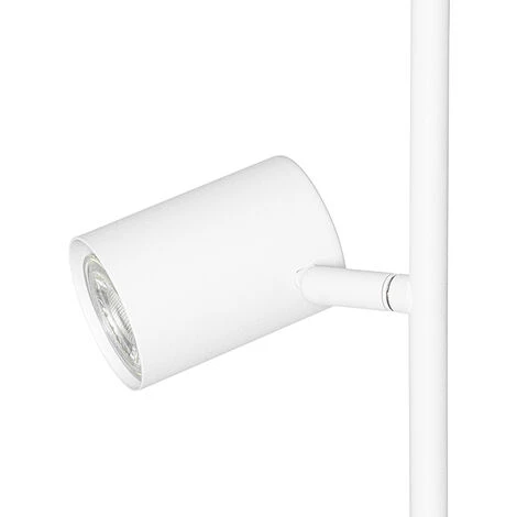 QAZQA Jeana - Lampadaire Moderne - 3 Lumière - H 1500 Mm - Blanc - Moderne - Éclairage Intérieur - Salon I Chambre I Cuisine I Salle à Manger - Blanc 5 QAZQA Jeana - Lampadaire Moderne - 3 Lumière - H 1500 Mm - Blanc - Moderne - Éclairage Intérieur - Salon I Chambre I Cuisine I Salle à Manger - Blanc – Image 3