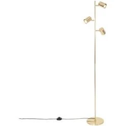 QAZQA Jeana - Lampadaire Moderne - 3 Lumière - H 1500 Mm - Doré/Laiton - Moderne - Éclairage Intérieur - Salon I Chambre I Cuisine I Salle à Manger - Doré/Laiton