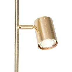 QAZQA Jeana - Lampadaire Moderne - 3 Lumière - H 1500 Mm - Doré/Laiton - Moderne - Éclairage Intérieur - Salon I Chambre I Cuisine I Salle à Manger - Doré/Laiton -Lampadaire Soldes 2022 38606633 5