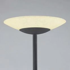 LINDBY LED Lampadaire à Intensité Variable 'Ragna' En Verre Pour Salon & Salle à Manger - Scavo, Noir Ancien -Lampadaire Soldes 2022 3938709 4