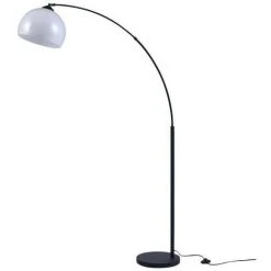 AUTRES DAISY Lampadaire Arc - Métal Et Réflecteur Acrylique - L 30 X P 110 X H 170 - Noir Et Blanc -Lampadaire Soldes 2022 39607919 3