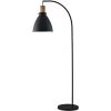 LINDBY Lampadaire 'Trebale' En Métal Pour Salon & Salle à Manger - Noir, Bois Clair -Lampadaire Soldes 2022 40332321 1