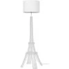 LES TENDANCES Lampadaire Tissu Et Pied Métal Blanc Eiffel Torre -Lampadaire Soldes 2022 40697504 1