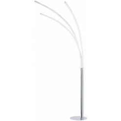 ETC-SHOP Lampadaire LED Lampadaire Chrome Lampe De Salon Lampe Design, 18.6W 2200lm 3000K, LxPxH 80 X 58 X 215 Cm