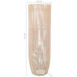 HAPPYSHOPPING Lampadaire Sur Pied Osier Blanc 52 Cm E27 -Lampadaire Soldes 2022 41367836 5