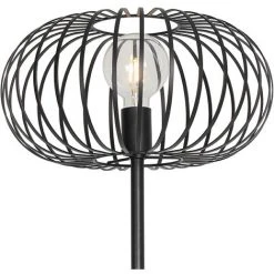 QAZQA Johanna - Lampadaire Design - 1 Lumière - H 1450 Mm - Noir - Design - Éclairage Intérieur - Salon I Chambre - Noir -Lampadaire Soldes 2022 41577181 3