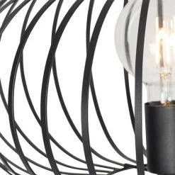QAZQA Johanna - Lampadaire Design - 1 Lumière - H 1450 Mm - Noir - Design - Éclairage Intérieur - Salon I Chambre - Noir -Lampadaire Soldes 2022 41577181 5