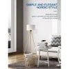 FEMOR Lampadaire Sur Pied, Lampadaire Style Moderne Avec Trépied En Métal, Abat-jour En Tissu En Lin, Lampadaire Douille E27, Lumière Douce Naturelle Pour Salon, Chambre, Bureau, Etc, Hauteur 156 Cm -Lampadaire Soldes 2022 41627735 1