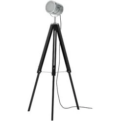 [lux.pro] Lampadaire Tripode (1 X Socle E27)(64cm - 140cm) Design Industriel Trépied Tripode Tripode Télescope Chrome Lampe Sur Pied Luminaire -Lampadaire Soldes 2022 4247629 5
