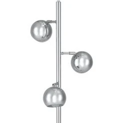 [lux.pro] Lampadaire Lampe à Pied Métal Chrome ø 40 Cm 157 Cm -Lampadaire Soldes 2022 4247991 4