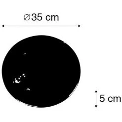 QAZQA Editor - Moderne - H 5 Cm - Noir - Moderne - - Noir -Lampadaire Soldes 2022 42807243 2