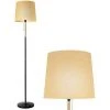 PEDY Lampadaire Sur Pied Salon, Abat-jour En Tissu, Lampadaire Moderne, Lampadaire Classique, Pour Ampoules E27, Lumière Douce Naturelle, Eye Protection, Pour Salon, Chambre, Bureau, Salle à Manger