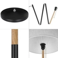 PEDY Lampadaire Sur Pied Salon, Abat-jour En Tissu, Lampadaire Moderne, Lampadaire Classique, Pour Ampoules E27, Lumière Douce Naturelle, Eye Protection, Pour Salon, Chambre, Bureau, Salle à Manger -Lampadaire Soldes 2022 42833360 3