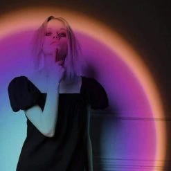 DéCORATIONS D'INTéRIEUR Perle Rare LED Lampadaire De Projection Arc-en-ciel Irisation Lampe Lumière D'Ambiance Veilleuse Projecteur Rotation 180° Pour Maison Studio Décor Mariage Anniversaire Fête -Lampadaire Soldes 2022 43105699 2