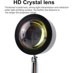 DéCORATIONS D'INTéRIEUR Perle Rare LED Lampadaire De Projection Arc-en-ciel Irisation Lampe Lumière D'Ambiance Veilleuse Projecteur Rotation 180° Pour Maison Studio Décor Mariage Anniversaire Fête -Lampadaire Soldes 2022 43105699 4