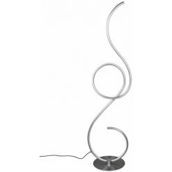 ETC-SHOP Lampadaire LED Dimmable Lampadaire Design Lampadaire De Salon Argent, Contrôle Des Couleurs CCT Avec Interrupteur à Pied, 23W 2700lm 2700K 4000K 6000K, LxHxP 32x118x24 Cm