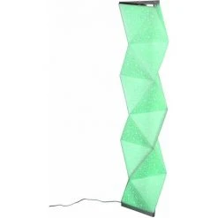 ETC-SHOP Lampadaire à Changement De Couleur Télécommande Lumière Décorative Salon Lampadaire LED Dimmable, Design Triangle Blanc Textile Avec Effet Lumineux, 9,5W RGB LED 900lm 3000K, LxPxH 20x23x102 Cm -Lampadaire Soldes 2022 43907559 5