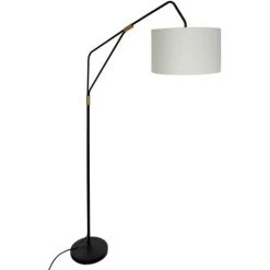 Lampadaire Arc Luce Noir Doré H 171 Cm - Atmosphera - Noir -Lampadaire Soldes 2022 44091477 2