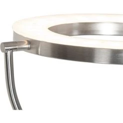 QAZQA Divo - LED Dimmable Lampadaire Moderne Variateur Inclus - 1 Lumière - H 1950 Mm - Acier - Moderne - Éclairage Intérieur - Salon I Chambre I Cuisine I Salle à Manger - Acier -Lampadaire Soldes 2022 44932860 3