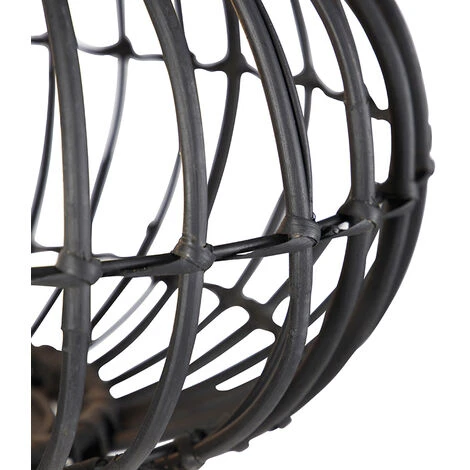 QAZQA Canna - Lampe De Table Trépied/tripode Rustique - 1 Lumière - H 139.5 Cm - Noir - Rustique - Éclairage Intérieur - Salon I Chambre I Cuisine I Salle à Manger - Noir 7 QAZQA Canna - Lampe De Table Trépied/tripode Rustique - 1 Lumière - H 139.5 Cm - Noir - Rustique - Éclairage Intérieur - Salon I Chambre I Cuisine I Salle à Manger - Noir – Image 5