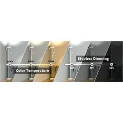 Anten Lampadaire Salon Avec Lampe De Lecture, Lampadaire Sur Pied Salon, Protection Des Yeux, 4 Températures De Couleur, Infinite Dimmable, Contrôle Tactile & Télécommande, Pour Salon Bureau Chambre -Lampadaire Soldes 2022 46242465 4