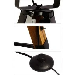 BARCELONA LED Lampe Sur Pied Vintage "Cinéma" | Noir - Noir -Lampadaire Soldes 2022 46343600 3