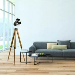 BARCELONA LED Lampe Sur Pied Vintage "Cinéma" | Noir - Noir -Lampadaire Soldes 2022 46343600 5