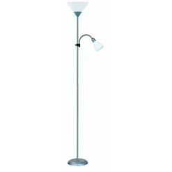 Centrale Brico Lampadaire Avec Liseuse Basic, 177 Cm, Blanc, 60 W