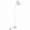 HOME DÉCO FACTORY CMP Lampadaire - Blanc 1,72 M Avec Câble Textile Noir Et Blanc