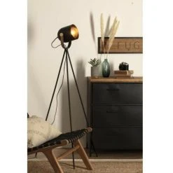 ATMOSPHERA Lampadaire Trépied Noir H1136 Cm - Noir -Lampadaire Soldes 2022 46630759 3